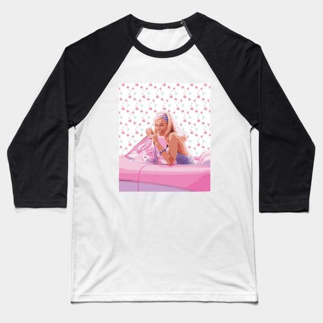 Barbie Baseball T-Shirt by Saladin